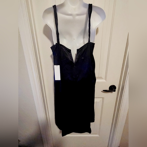 HELMUT LANG Compact Viscose Slip Dress in Truest Navy  Sz M | NWT - Picture 8 of 11
